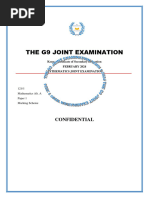 The g9 Joint Examination Pp1 Ms