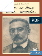 Como Se Hace Una Novela - Miguel de Unamuno