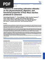 J Sci Food Agric - 2023 - Ngoh Newilah - Influence of Contrasting Cultivation Altitudes On The Physicochemical Digestive