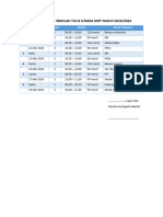 Jadwal Ujian Sekolah Tulis Utama SMP Tahun 2024