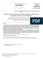 Study of Materials Produced by Powder Metallurgy Using Classical and Modern Additive Laser Technology