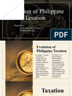 Evolution of Philippine Taxation