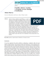 Sociology Health Illness - 2010 - Harvey - Genetic Risks and Healthy Choices Creating Citizen Consumers of Genetic