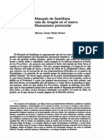 Pérez Priego, El Marqués de Santillana y La Corona de Aragón en El Marco Del Humanismo Peninsular