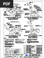 Details of Half-Round and U-Channels (Type B - With Erosion Control Mat Apron)