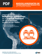 Impacto de Las Industrias Extractivas en El Capital Humano de Las Economias Locales en Los Andes Un Marco Conceptual y Varios Estudios Empiricos