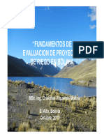 Evaluacion Proyectos de Riego