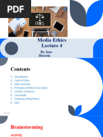 Media Ethics Lecture Four