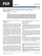 Effect of Food Processing Industries Effluents On The Environment A Casestudy of Moha Mekelle Bottling Company Tigray Ethiopia 2469 9764 1000110