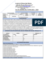 Informe Anual de Labores Del Tutor 2023 2024