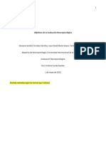 Actividad 1 - Objetivos de La Evaluación Neuropsicológica