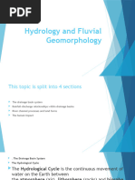 Hydrology and Fluvial Geomorphology