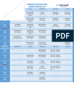 Horário Escolar 2024 - 2ºb