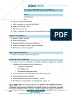 Atividades E Relatório de Avaliação Clínica