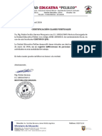 Certificado Clases Virtuales