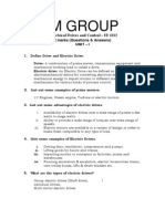 M Group: Electrical Drives and Control - EE 1213