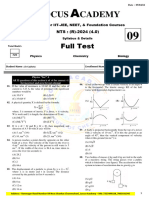 NTS 29 Full Test No - 09 (T-24)