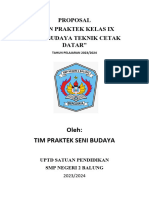 Proposal Praktek SENI BUDYA