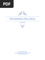 Programación Lineal Documental