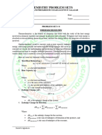 Chemistry ProbSet 8 Thermochem