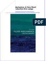 Fluid Mechanics A Very Short Introduction Eric Lauga Full Chapter