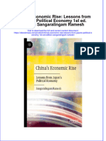 Chinas Economic Rise Lessons From Japans Political Economy 1St Ed Edition Sangaralingam Ramesh Full Chapter