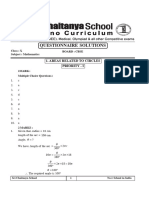 Phase-2 A) Pair of Linear Equations in Two Variables Solutions 2