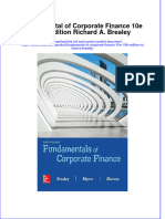 Fundamental of Corporate Finance 10E 10Th Edition Richard A Brealey Full Chapter