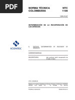 NTC1199 Determinación de La Recuperación de Las Arrugas