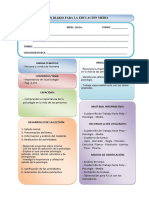 Psicología Plan Diario