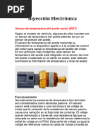 Sensor de Temperatura de Aceite Motor