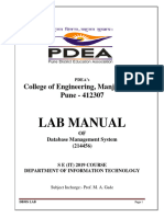 DBMS Lab Manual - 23-24