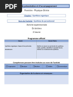 Activite Experimentale Synthese Organique Paracetamol