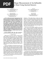 Quantitative Shape Measurement of An Inflatable Rubber Dam Using Inertial Sensors