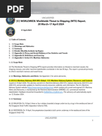 U.S. Navy Office of Naval Intelligence Worldwide Threat To Shipping (WTS) Report, 20 March To 17 April 2024