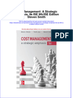 Cost Management A Strategic Emphasis 9E Ise 9Th Ise Edition Steven Smith Full Chapter