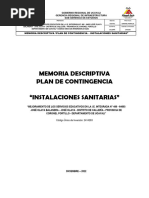 Memoria Descriptiva - Plan de Contingencia - II - Ss