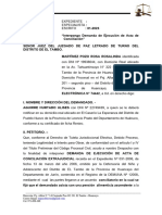 Demanda de Ejecucuion de Acta de Conciliacion.18.08.23