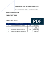 Criterios de Evaluacion para La Ejecución de La Consultoria