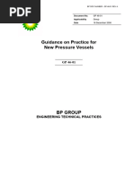 Guidance On Practice For New Pressure Vessels: Document No. Applicability Date