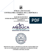 República de Panamá Contraloría General de La República Meduca