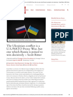 The Ukrainian Conflict Is A U.S. - NATO Proxy War, But One Which Russia Is Poised To Win Decisively - Scott Ritter - MR Online