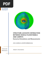 Thesis - Structure-Acoustic Interaction Between Vehicle Floor Panels and Carpets