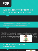 Ejercicios y Técnicas de Regulación Emocional