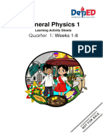 LAS - Gr12 - General Physics 1 Quarter 1 Weeks 1 8