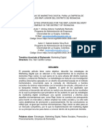 Estrategias de Marketing Digital para La Empresa de Domicilios Rapi Junior Del Distrito de Riohacha