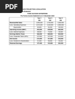 3.0 Strategic Finance Projections & Evaluation