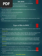 10 MS DOS and Its Commands