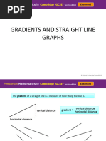 Gradients and Straight Line Graphs: © Oxford University Press 2016