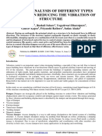 Study and Analysis of Different Types of Dampers in Reducing The Vibration of Structure